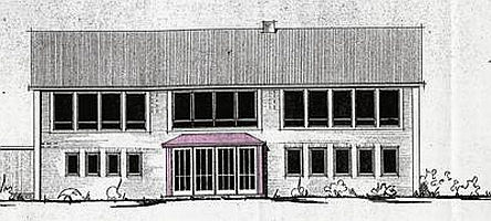 Architektenzeichnung der 'neuen' Schule